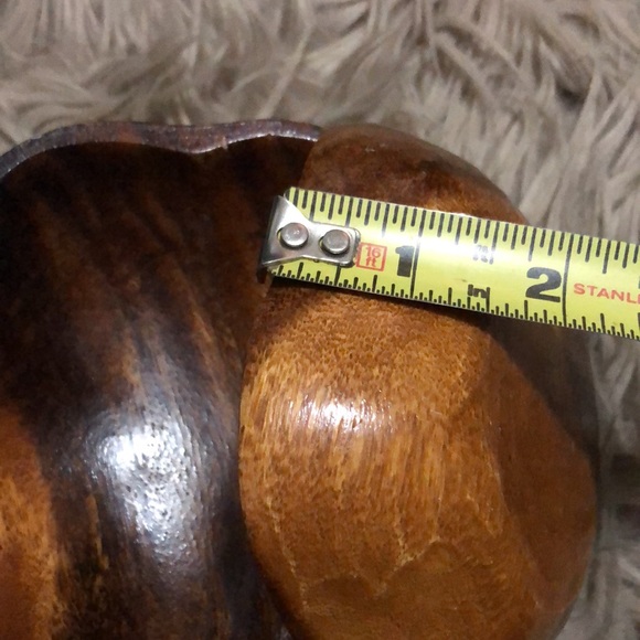 Monkey Pod Wooden Bowl Set-Large Bowl with 4 Smaller Bowls-GUC-Vintage - Picture 11 of 16